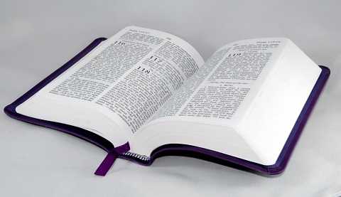 Picture of open bible